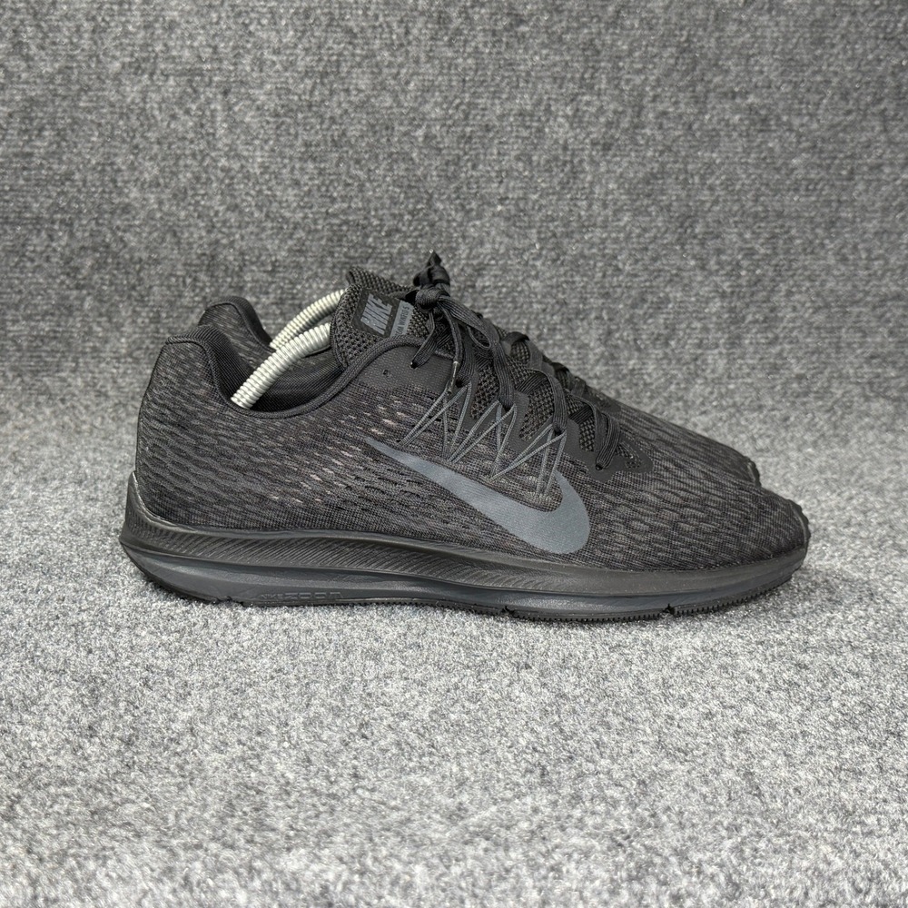 Nike Zoom Winflo 5 Running Shoes Women's 11 Black Athletic Run Training Sneakers